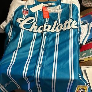 Charlotte Hornets Baseball Blue Jersey